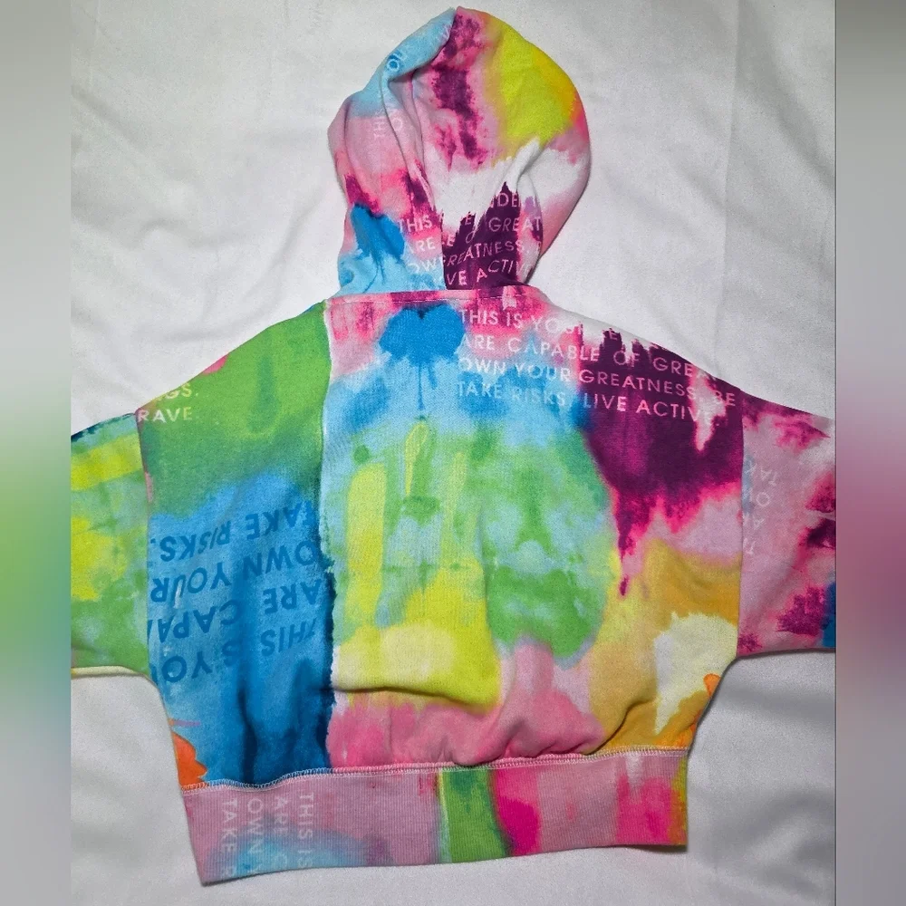 Justice Rainbow Hoodie- Vibrant, Colorful, & Bright- Size XS (5/6)